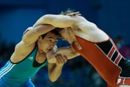 2024 NCAA Wrestling Championships' 133lbs No.1 seed Daton Fix in action